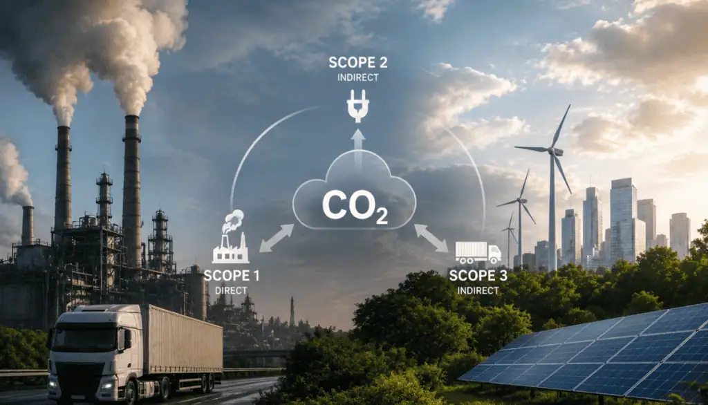Emissão de Carbono – Saiba o que significa Escopo 1, 2 e 3