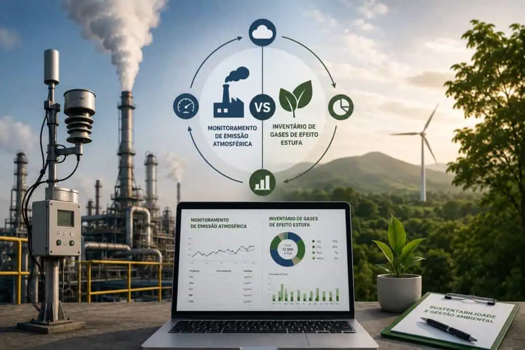 Monitoramento de emissão atmosférica e Inventário de gases de efeito estufa – Entenda a diferença!